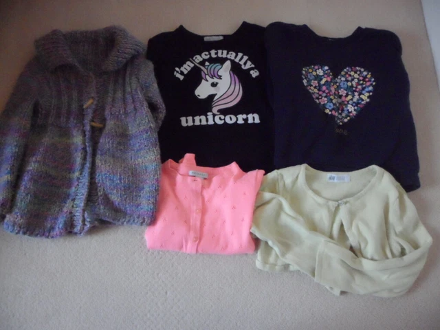 Girl's Cardigan/ Jumper Bundle Age 2-4 x 5 items
