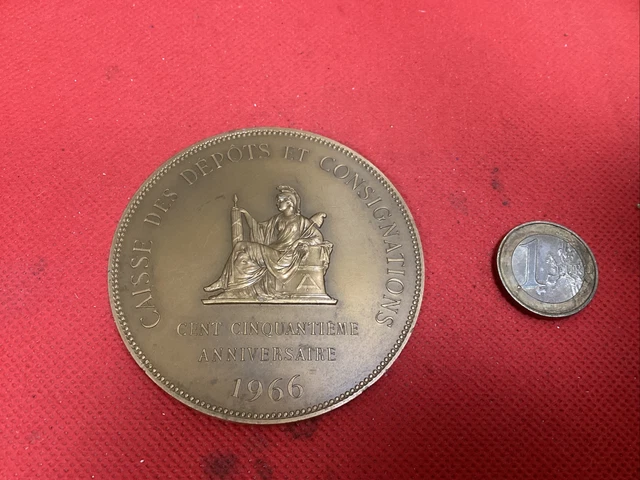 MEDAILLE EN BRONZE Caisse Des D p ts Et Consignations 1966 EUR 25 00 