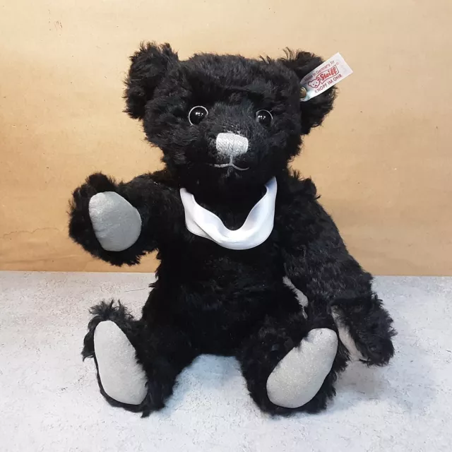 Schwarzer STEIFF TEDDY, BÄR, Werbefigur, BOSE, 2004, Mohairplüsch, limitiert