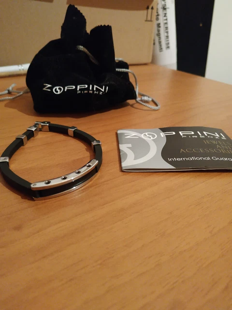 Bracelet Zoppini Pour Femme En Cuir Jaune Et Acier - Modèle Avec Brillants - Neuf Sans Emballage
