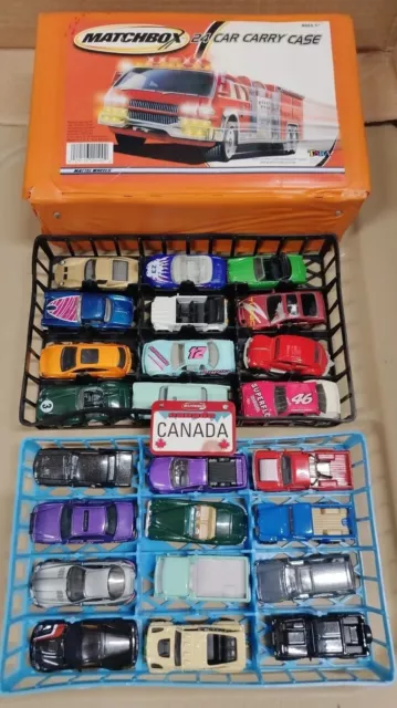 Tara Toy Mattel Matchbox Car Storage Carrying Case - Round Black