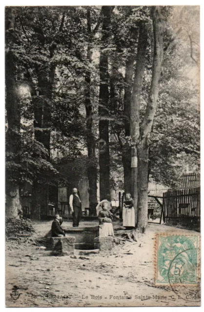CPA 92 - CLAMART (Hauts de Seine) - 16. Le Bois. Fontaine Sainte-Marie (animée)