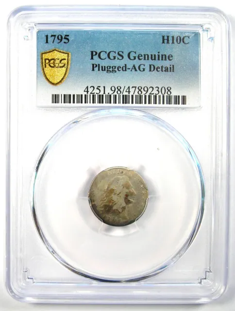 1795 Flowing Hair Half Dime H10C - Certified PCGS AG Details - Rare Date! 2