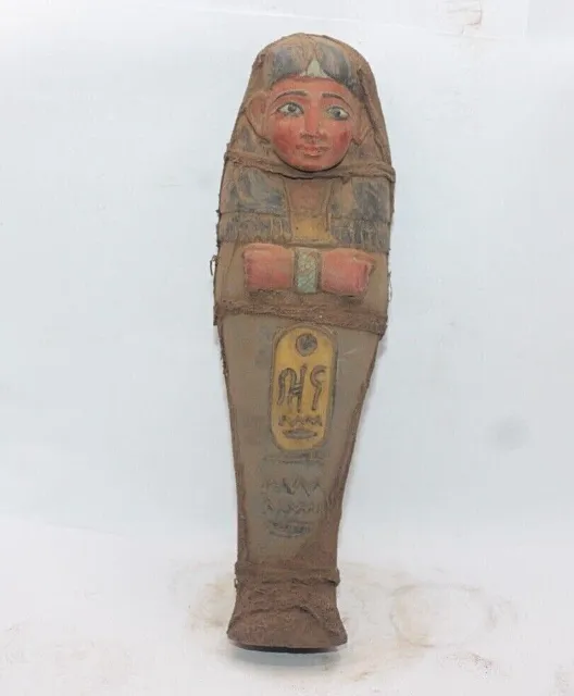 RARE ANCIENNE ÉGYPTIENNE MOMIFIÉE Tombeau Ushabti Serviteur Statue En...