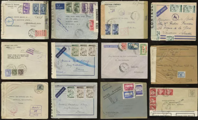 LEVANT Middle East Iraq + N. Africa .. WW2 CENSORED MAIL .. PRICED SINGLY