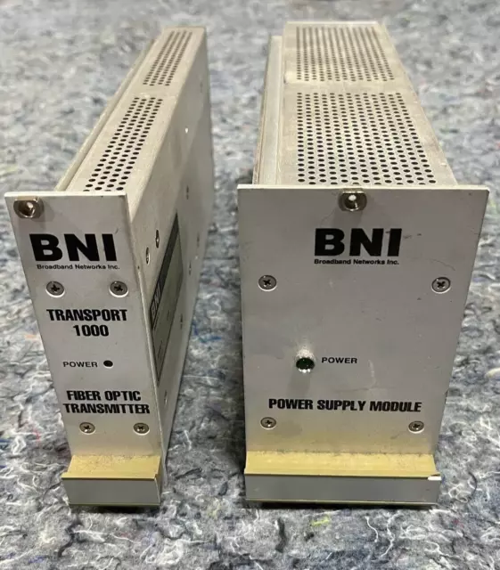 BNI Transport 1000 Fiber Optic Transmitter & BNI Power Supply Module