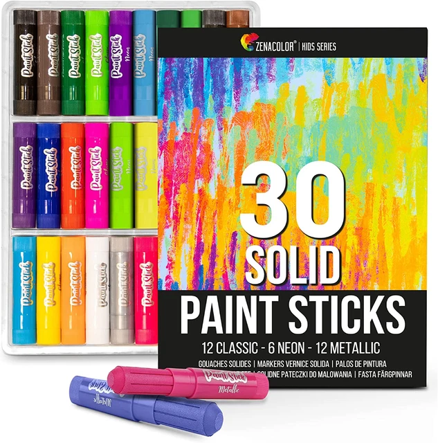 30 Gouache Farbstifte Set, Ungiftig, Für Kinder, Mal- und Bastelset