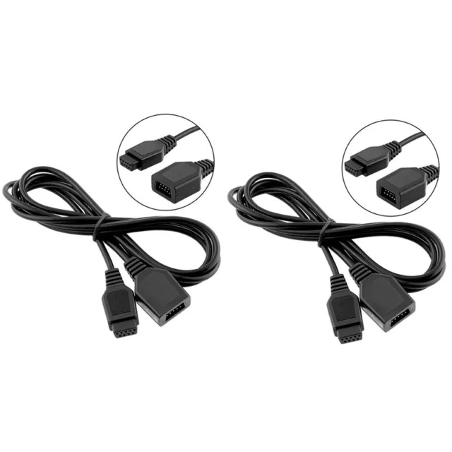 2X Cable de Extensión de 9  para   2/3 Megadrive 2 Controlador G4W1