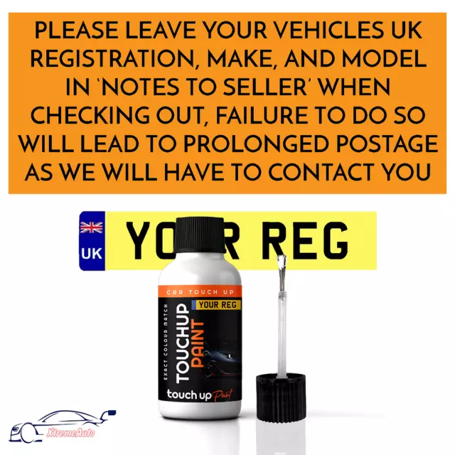 Touch Up Paint For Seat Arona By Car Registration Reg Numberplate Pen 2