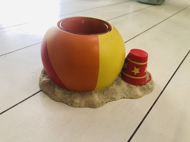 Yankee Candle Beach Ball Votive Holder EUC Beach Bucket