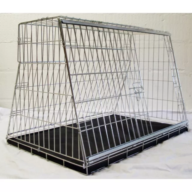 PET WORLD 34" Car sloping travel pet puppy dog crate cage