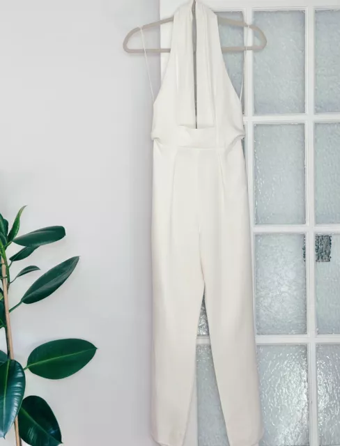 Gucci Pearl White 100% Silk Cady Jumpsuit Size IT 40 / S - As Seen On Beyonce 2