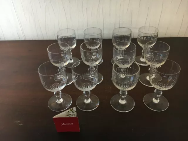 40 verres à vin blanc modèle Renaissance en cristal de Baccarat /prix à la pièce