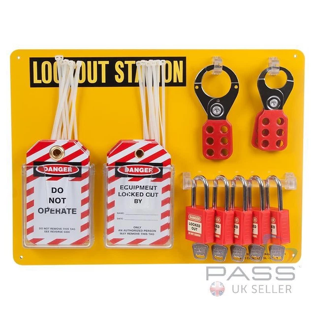 *NUOVO* Stazione etichettatura blocco - Completa di accessori incl. 5 serrature