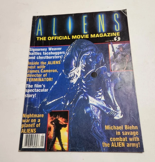 ALIEN THE OFFICIAL Movie Magazine 1986 Sigourney Weaver Alien Sci-Fi ...