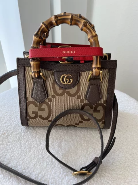 Original Gucci Diana Mini Shopper Jumbo Gg Bag Tasche Neu Mit Rechnung