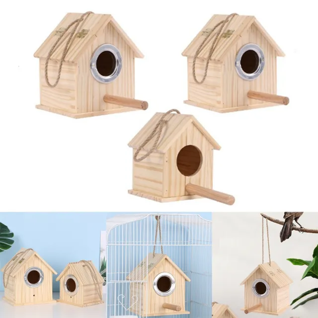 Invitante scatola di allevamento in legno per uccellini creare un ambiente a mis