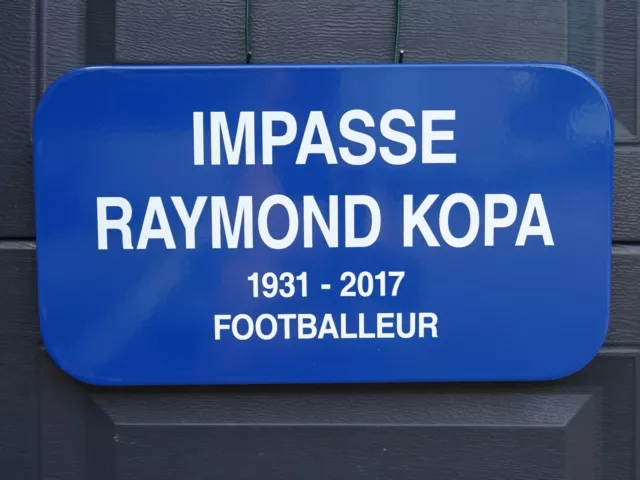 ancien panneau de rue RAYMOND KOPPA plaque émaillée enamel street road sign