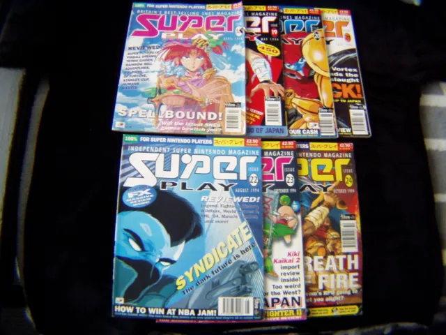 VINTAGE Super Play Nintendo magazine job lot bundle7  issues SNES SUPER FAMICOM