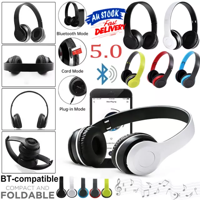 P47 Wireless Over Ear Headset Portable Bluetooth-Compatible 5.0 Gaming Headphone