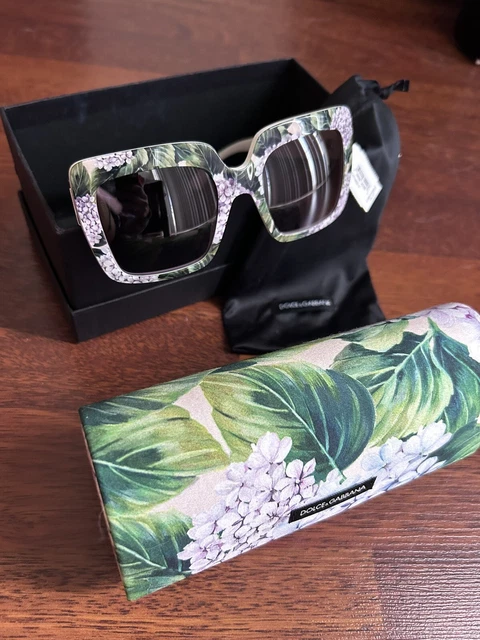 DOLCE & GABBANA Floral Acetate Square Sunglasses DG 4231  display picture 1