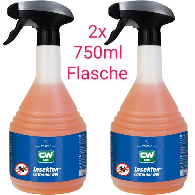 Détachant pour Insectes Gel Dr. Wack Cw 1:100 2 x 750 ML