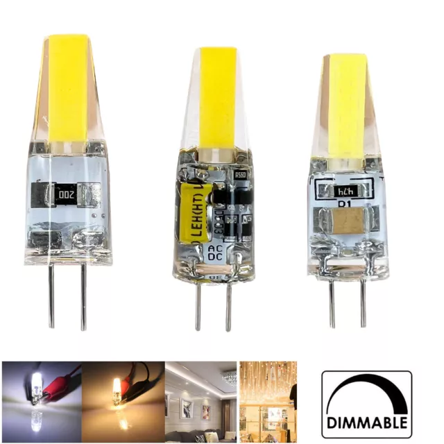 Dimmbare COB-Mini-G4-LED-Glühbirnen, 12 V, 220 V, 6 W, ersetzen 40W Halogenlampe