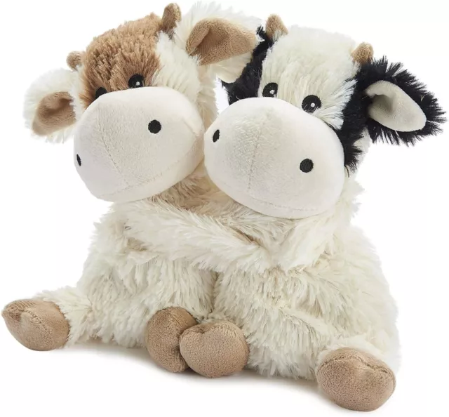 Warmies 9 Warm Hugs Fully Heatable Soft Toy Scented with French Lavender - Cows