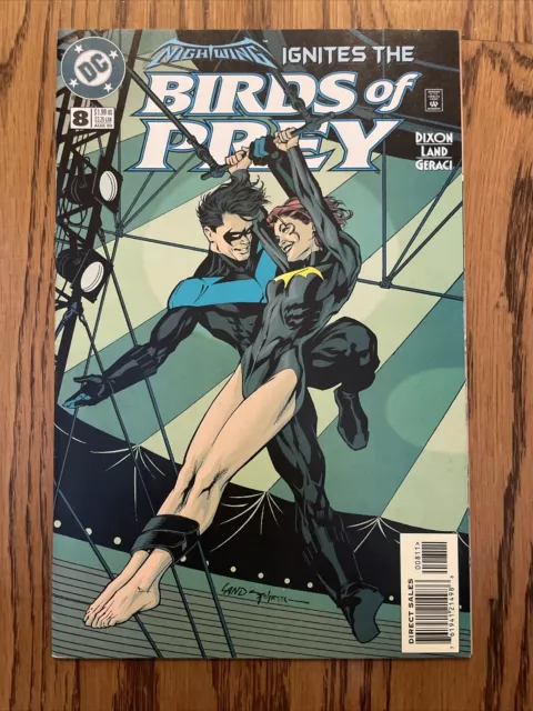 Birds of Prey #8 (DC Comics 1999) 1st kiss Nightwing & Batgirl, Key! NM-