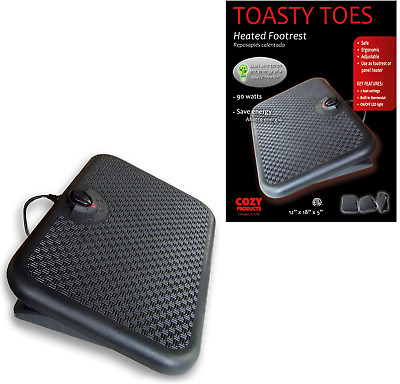 Cozy Products Tt Toasty Toes Ergonomic Heated Foot Warmer,Black 2