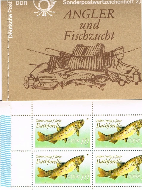 Markenheftchen  Süßwasser fische, Bachforelle, Angelsport, Fishing, pesce, fish