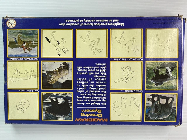 Magidraw VINTAGE MAGIDRAW DRAWING System Stencils Art Sketching Retro £12.41 ...