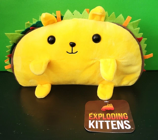 EXPLODING KITTENS PLUSH 8” Yellow Taco Cat New PicClick AU