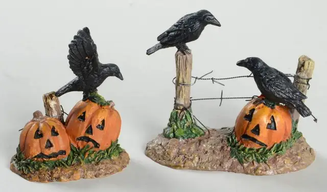 Department 56 Snow Village Halloween Halloween Ravens - With Box Bx378 9986507