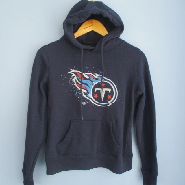 Felpa con cappuccio Tennessee Titans da uomo piccola navy NFL squadra abbigliamento football americano