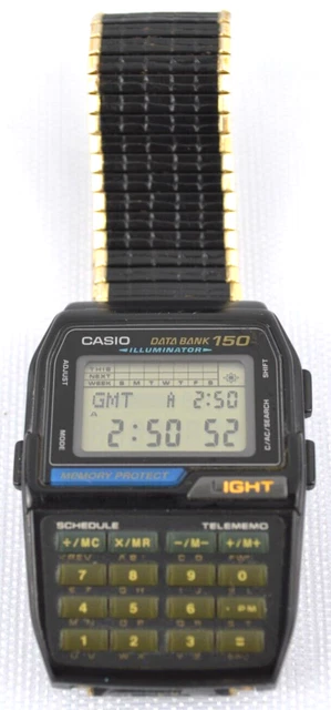 Vintage Casio DBC-150 1477 DATABANK watch New Battery
