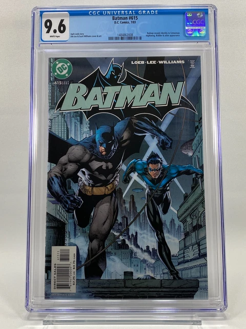 Batman #615 (Jul 2003, Dc Comics) Cgc 9.6 Jim Lee Hush Tommy Elliot (008)