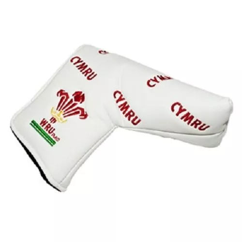 Nuevo Wru WALES RUGBY Golf Hoja Putter Funda para Palos + Pelota Marcador Galés