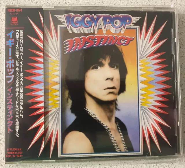 Iggy Pop – Instinct (CD) JAPAN OBI POCM-1924 !!