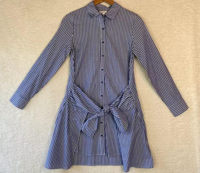 Love, Fire Shirt Tie Dress Womens Size Small Stripe Long Sleeve Button Up casual