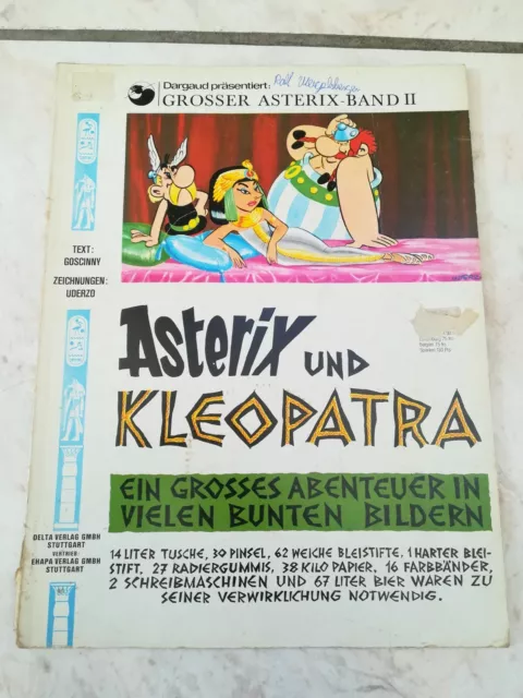 ASTERIX und KLEOPATRA / GROSSER ASTERIX BAND 2 / ERSTAUFLAGE  / 1968 / EHAPA