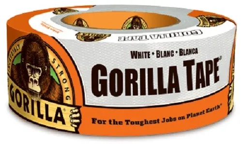 Gorilla Glue, 2 Pack, 1.88" x 10 YD, White, Gorilla Tape
