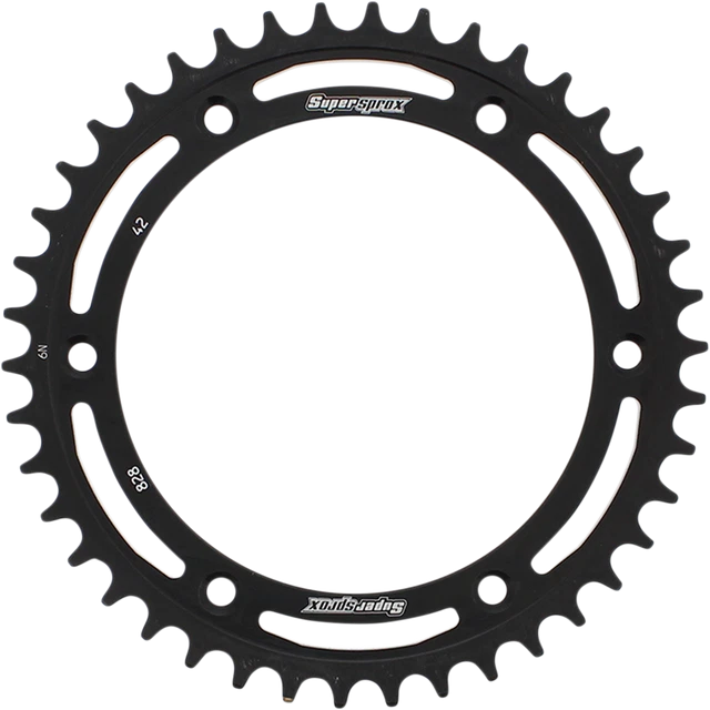 Supersprox Rear Steel Sprocket 42T Black RFE-828-42-BLK