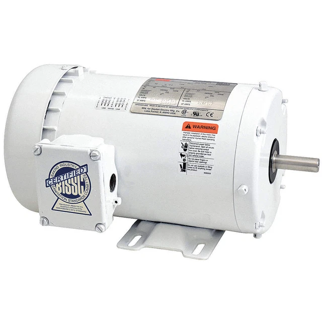 DAYTON 48ZJ91 Washdown Motor,1 HP,1750,56,230/460V