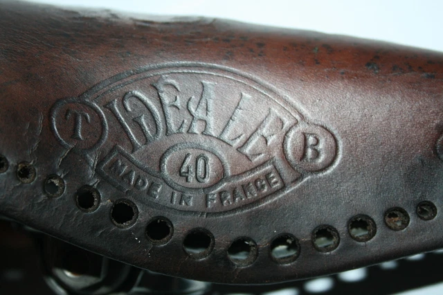 Milremo Selle en simili cuir a ressort vélo vintage course