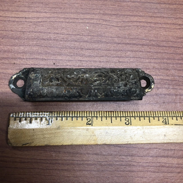 Antique VINTAGE EASTLAKE VICTORIAN Decorative Cup Drawer Pull  HARDWARE