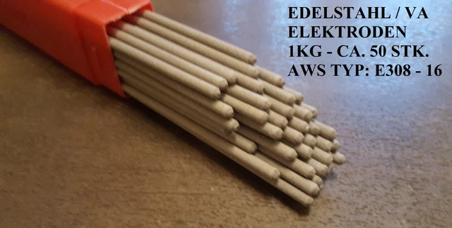Materiale Saldatura Professionale Elettrodi Inox 308 2,5mm - 140 Pezzi Per Saldatura Acciai Inossidabili Elettrodi Saldatura