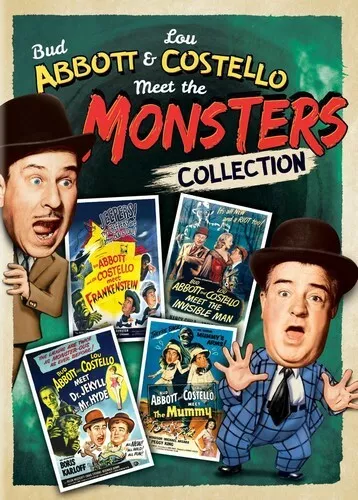 Abbott and Costello Meet the Monsters Collection (DVD) Frankenstein, Invisible m
