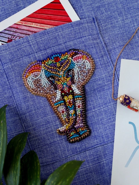 "Hazlo tú mismo Kit de fabricación de joyas Broche alfiler ""Milagro de la India-A"" broches hechos a mano