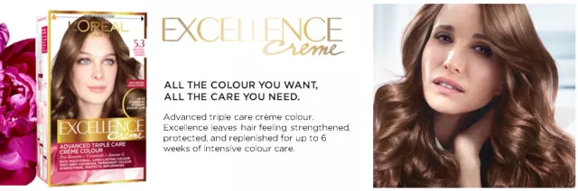 L'Oreal Paris Excellence Natural Hair Dye Creme All Colors Pro-Keratin Collagen